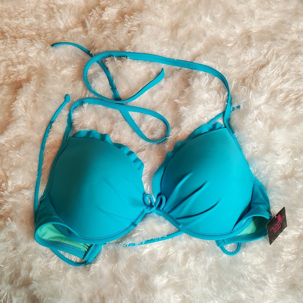 Victoria's Secret Swim | Blue Beach Sexy Fabulous Triangle Top